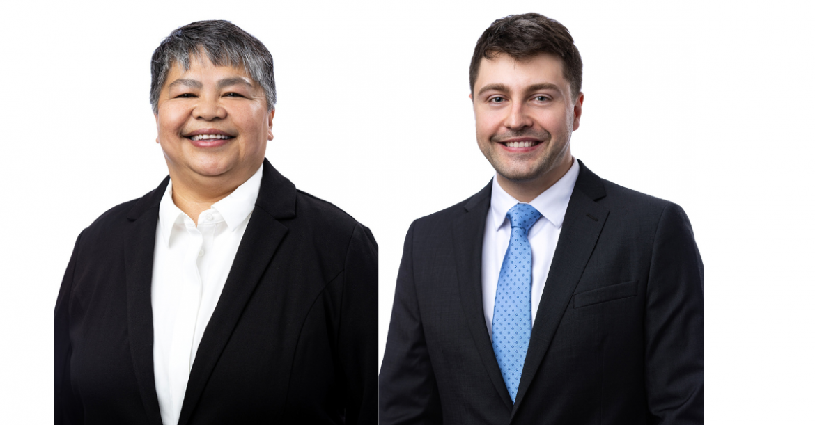 Elena Labrador (left), and Andrei Zhorau (right)