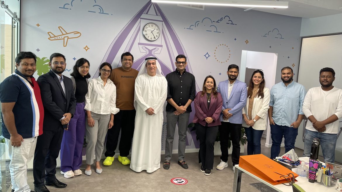 H.E. Al Banna with Atul Hegde, Founder YAAP, and team