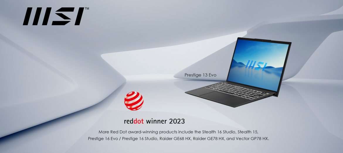 MSI Prestige 13 EVO reddot winner 2023