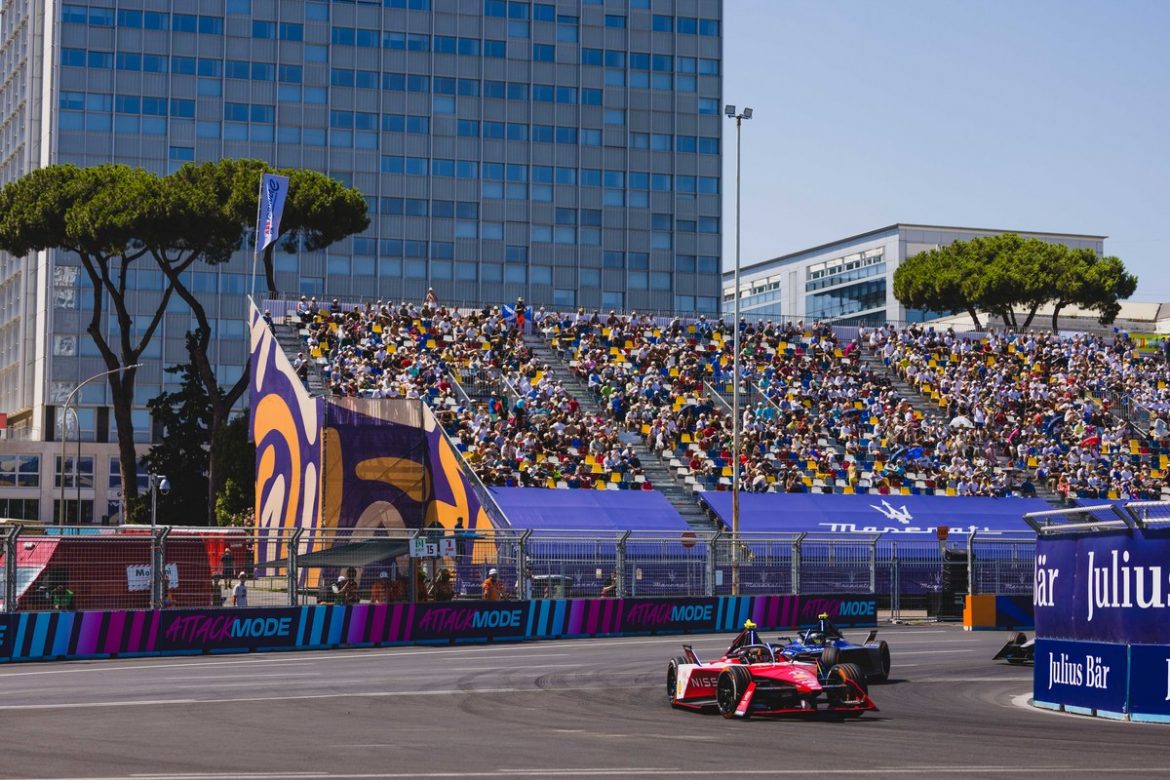Nissan Formula E Team secures second place in Rome