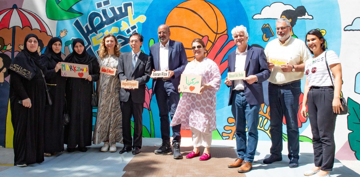 Group photo during inauguration of Markazouna Community Centre_Credit-UN Women Lauren Rooney