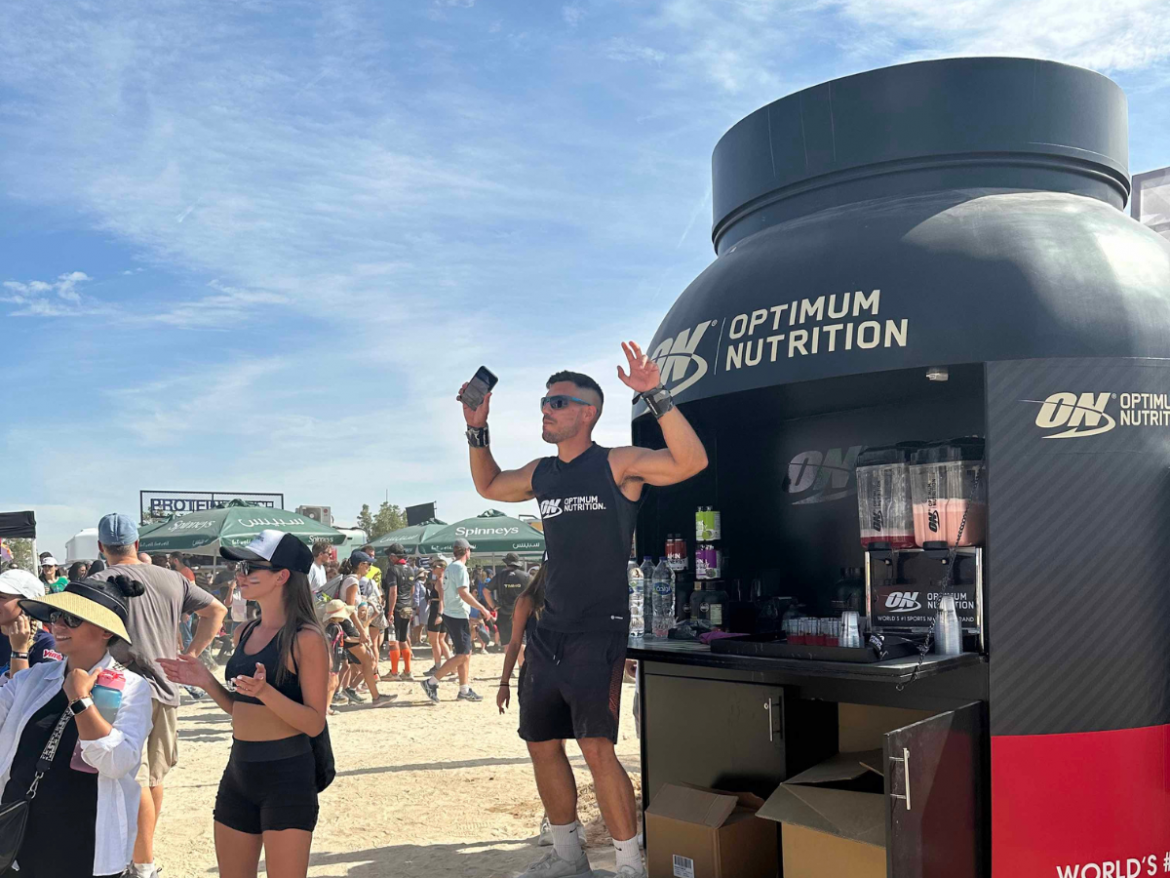 Optimum Nutrition at Kite Beach Dubai 30×30