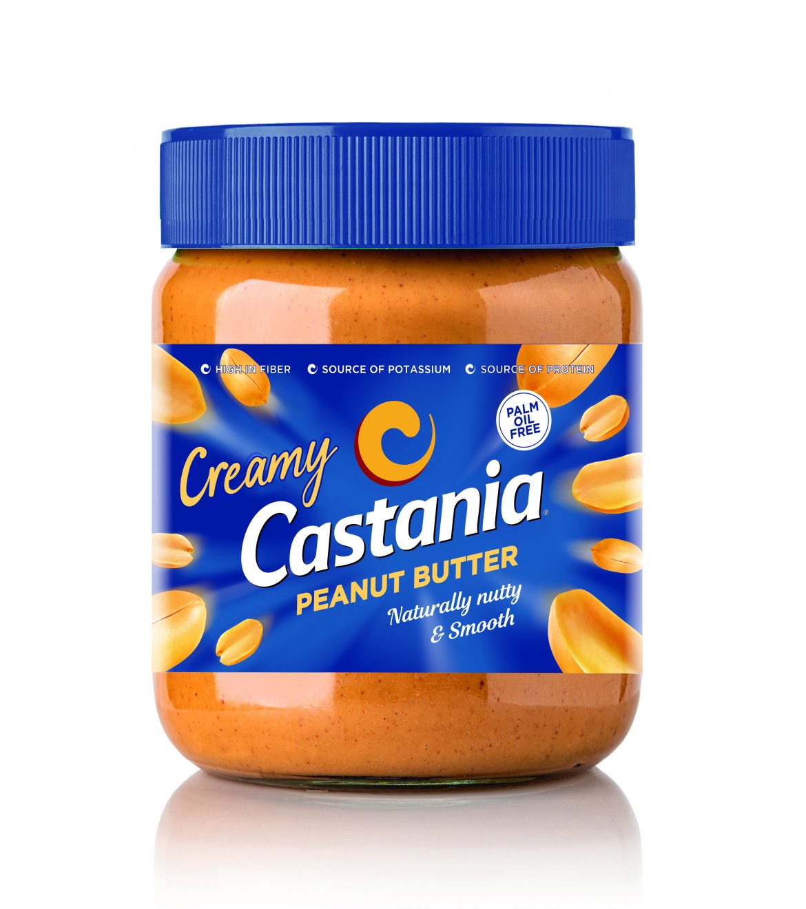 Jar,Of,Peanut,Butter,On,A,White,Background